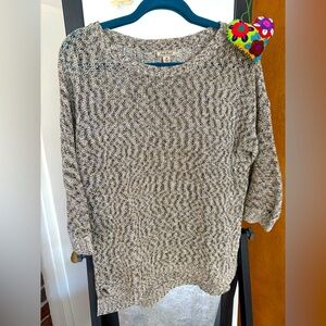 Lucky Brand Black & White Sweater (size medium)